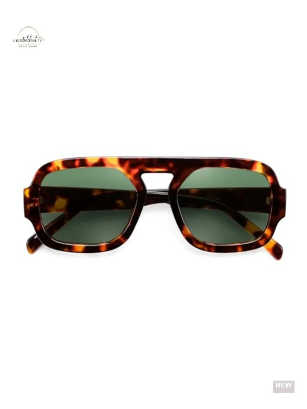 Retro Square Aviator Sunglasses for Women Men 70s Vintage Trendy Plastic Frame